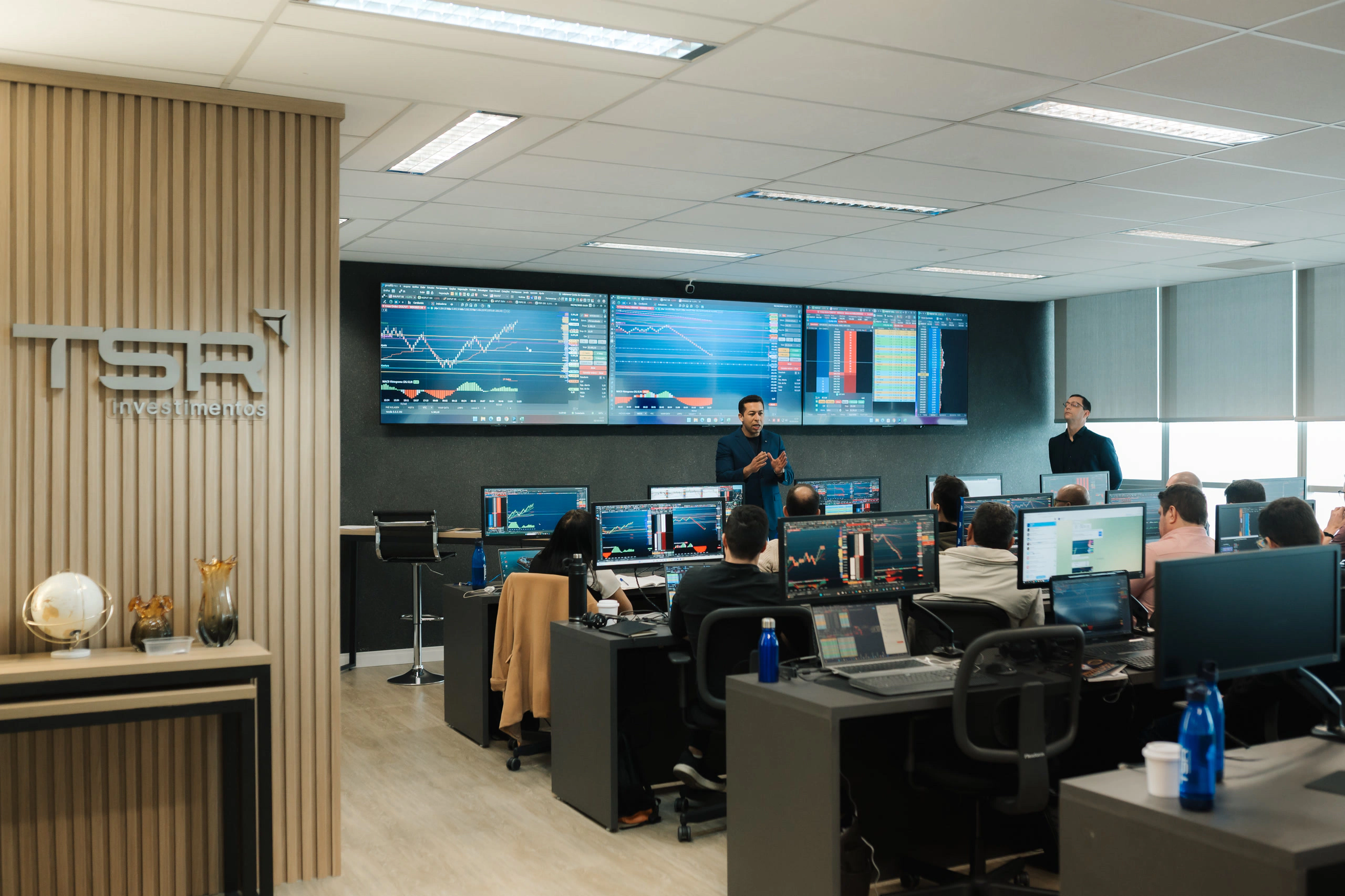 Sala de operação do Centro de Treinamento TSR