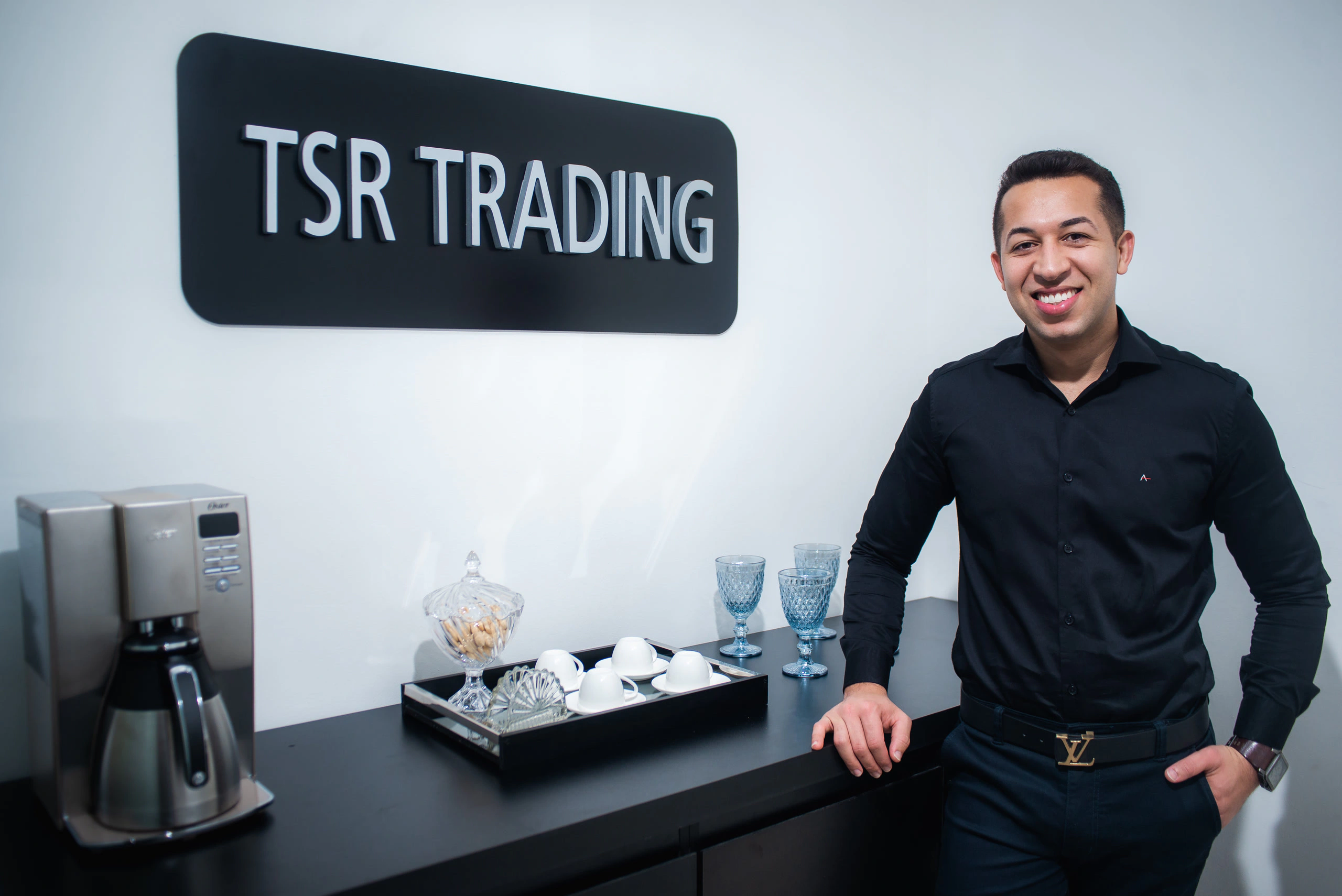 Ariel Fernandes no primeiro escritório da TSR Trading